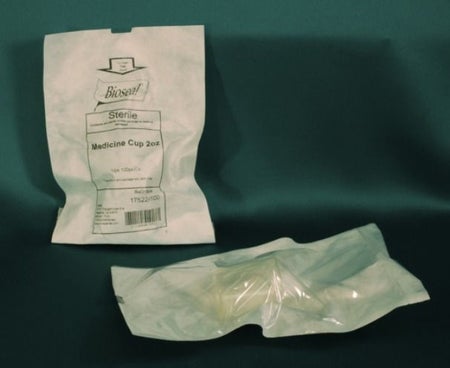 Medicine Cup Bioseal® 2 oz. Clear Plastic Disposable Sterile