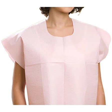 Exam Cape Mauve One Size Fits Most Front / Back Opening Without Closure Female Disposable