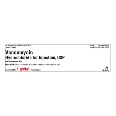 Vancomycin HCl 1 Gram Intravenous Injection