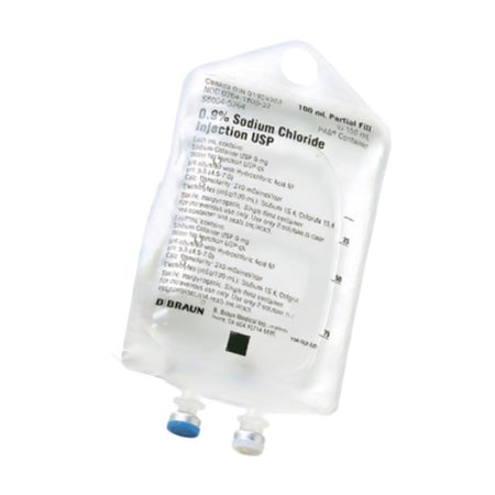 Sodium Chloride, Preservative Free 0.9% IV Solution 25 mL Fill in 100 mL
