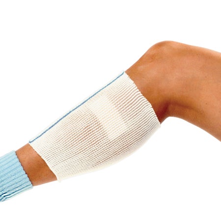 Elastic Net Retainer Dressing X-Span® Tubular White / Navy Polyester / Spandex Size 5 8 Yard Length Foot / Leg / Knee NonSterile
