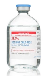 Concentrated Sodium Chloride 4 mEq / mL, 23.4% Injection 100 mL
