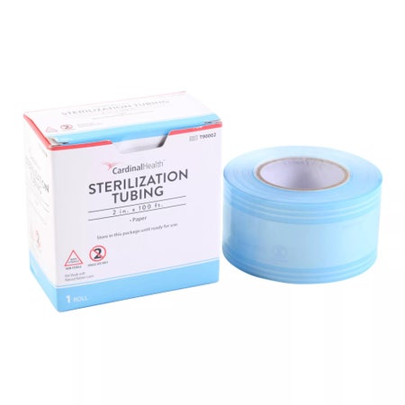 Sterilization Roll Cardinal Health™ Ethylene Oxide (EO) Gas / Steam 2 Inch X 100 Foot White / Blue Heat Seal Paper / Film