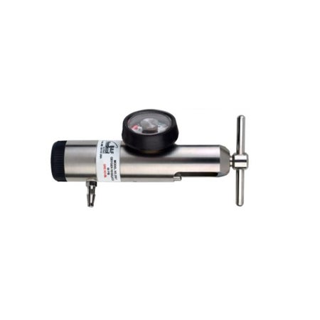 Oxygen Regulator B & F Medical Click Style with Gauge 0 - 15 LPM Barb Outlet CGA-870