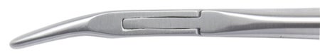 Bone Rongeur Lempert Curved, Delicate Double Spring Plier Type Handle 2.5 mm Bite X 6-1/4 Inch Length