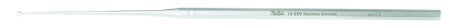 Ear Curette Miltex® Buck 6-1/2 Inch Length Octagonal Handle Size 1 Tip Straight Blunt Loop Tip