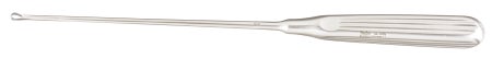 Uterine Curette Miltex® Sims 11 Inch Length Hollow Handle with Grooves Size 1 Tip Sharp Loop Tip