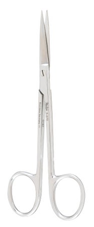 Plastic Surgery Scissors Miltex® Wagner 4-3/4 Inch Length OR / Surgical Grade German Stainless Steel NonSterile Finger Ring Handle Straight Sharp Tip / Sharp Tip