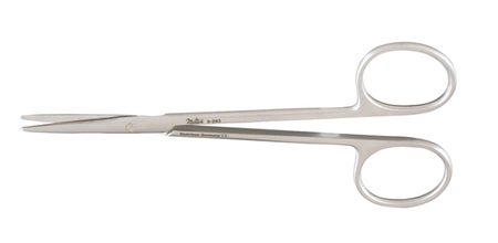 Dissecting Scissors Miltex® Metzenbaum 5 Inch Length OR / Surgical Grade German Stainless Steel NonSterile Finger Ring Handle Straight Blunt Tip / Blunt Tip