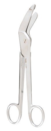 Plaster Shears Miltex® Hercules 7-1/2 Inch Length OR / Surgical Grade German Stainless Steel NonSterile Finger Ring Handle Curved Blunt Tip / Blunt Tip