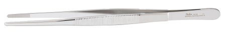 Dressing Forceps Miltex® 8 Inch Length OR / Surgical Grade German Stainless Steel NonSterile NonLocking Thumb Handle Straight Serrated Tips