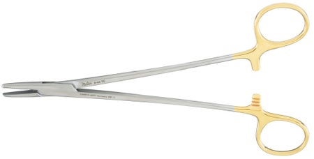 Needle Holder Carb-N-Sert® Mayo-Hegar 7 Inch Length Serrated Jaws Finger Ring Handle