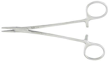 Needle Holder Crile-Wood 6 Inch Length Serrated Jaws Finger Ring Handle