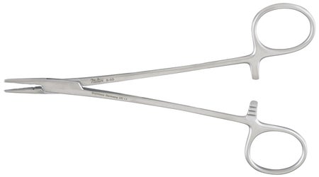 Needle Holder Crile-Wood 8 Inch Length Straight Serrated Jaw Finger Ring Handle