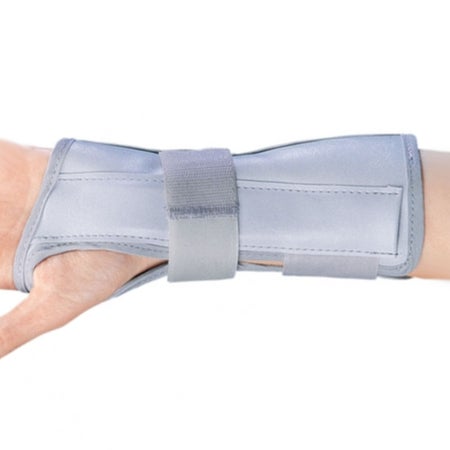 Wrist / Forearm Brace ProCare® Universal Aluminum / Flannelette / Nylon Right Hand Black / Blue One Size Fits Most