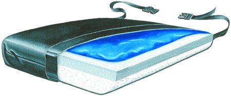 Seat Cushion Level Ultra 18 W X 16 L X 4 D Inch Foam / Gel