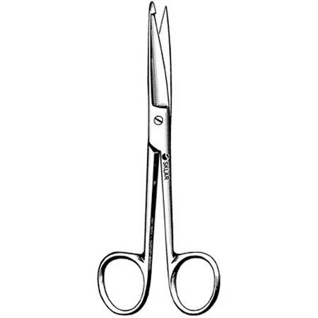 Bandage Scissors Sklar® Knowles 5-1/2 Inch Length OR / Surgical Grade German Stainless Steel NonSterile Finger Ring Handle Straight Sharp Tip / Blunt Tip