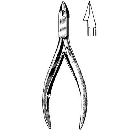 Tissue Nipper 4-1/2 Inch Length