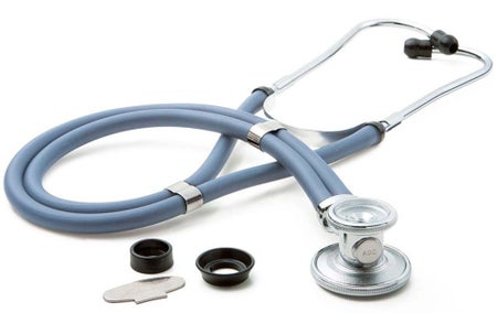 Sprague Stethoscope Adscope® 641 Blue 2-Tube 22 Inch Tube Double Sided Chestpiece