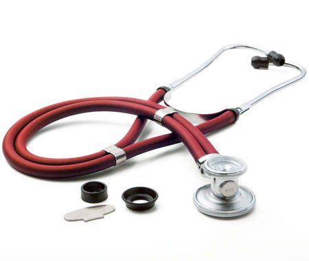Sprague Stethoscope Adscope® 641 Red 2-Tube 22 Inch Tube Double Sided Chestpiece