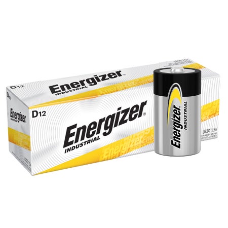 Alkaline Battery Energizer® D Cell 1.5 Volt Disposable