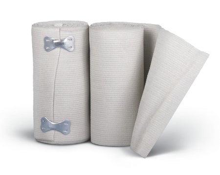Elastic Bandage Sure Wrap® 4 Inch X 5 Yard Clip Detached Closure White NonSterile High Compression