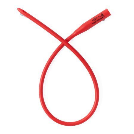 Urethral Catheter Medline® Round Tip Red Rubber 16 Fr. 16 Inch Length