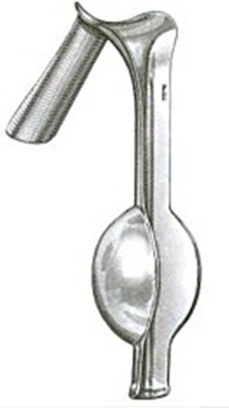 Vaginal Speculum/Retractor Miltex® Auvard NonSterile Surgical Grade German Stainless Steel Medium Single-ended Angled 45° Weighted 2.5 lbs. Reusable Without Light Source Capability