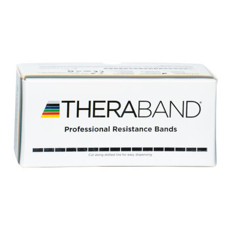 Exercise Resistance Band TheraBand® Silver 6 Inch X 6 Yard 2X-Heavy Resistance