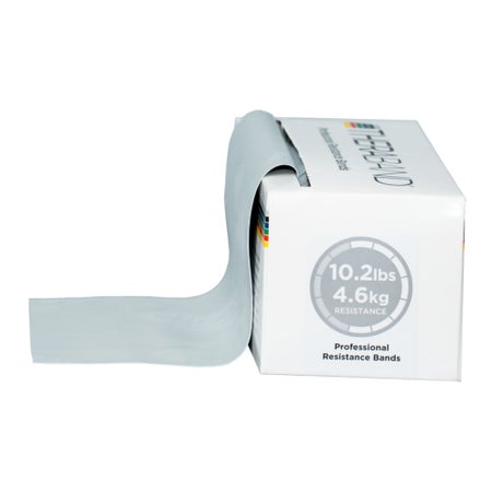 Exercise Resistance Band TheraBand® Silver 6 Inch X 6 Yard 2X-Heavy Resistance