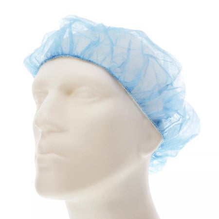 Bouffant Cap One Size Fits Most Blue Elastic Closure