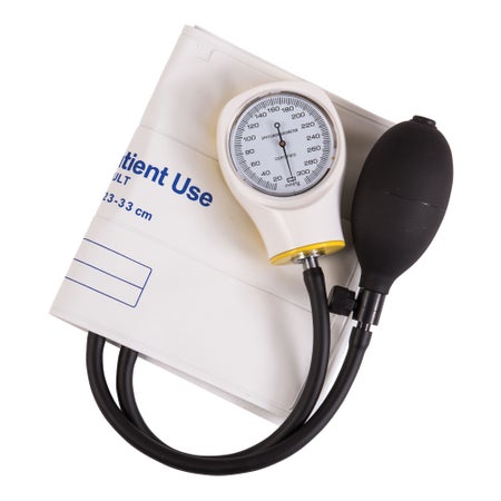 Aneroid Sphygmomanometer Unit MABIS® Adult Cuff Arm Vinyl Cuff 22 - 33 cm Pocket Aneroid