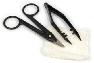 Suture Removal Kit Scissor Style Handle Straight Jaw Type Sterile Single Use