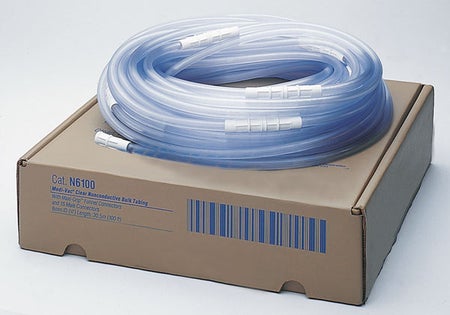 Suction Tubing Medi-Vac® Clear 9/32 Inch I.D. 10 Foot Length Non-Conductive Plastic Sterile