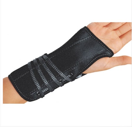 Wrist Brace ProCare® Aluminum / Flannel / Suede Left Hand Black X-Large