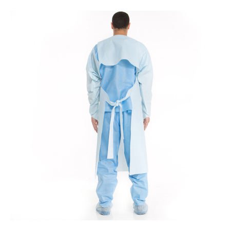 Protective Procedure Gown 2X-Large Blue NonSterile Not Rated Disposable