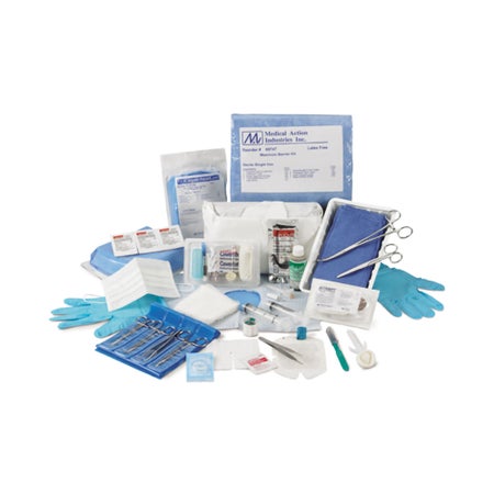 Sharp Debridement Procedure Tray (1) Medium Alcohol Prep Pad, (1) Medium Povidone Iodine Prep Pad, (1) 3 X 3 Inch 12-Ply Gauze Sponge, (1) Pair Exam Gloves, Medium, Powder-Free, (1) # 15 Scalpel, (1) 4-3/4 Inch Iris Scissors, (1) 5 Inch Wire Form Thumb Tissue Forceps