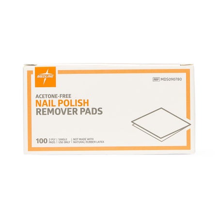 Nail Polish Remover Pad Medline 1-1/4 X 3 Inch