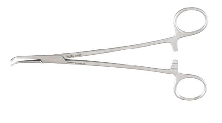 Thoracic Forceps Miltex® Gemini-Mixter 7-1/4 Inch Length OR / Surgical Grade German Stainless Steel NonSterile Locking Finger Ring Handle Full Curved Delicate, Serrated Tips