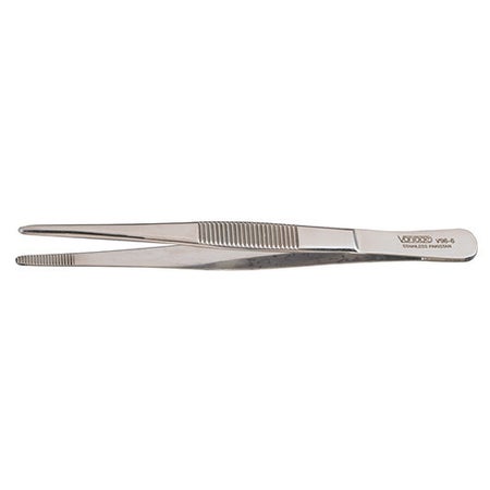 Dressing Forceps Vantage® 5 Inch Length Floor / Office Grade Pakistani Stainless Steel NonSterile NonLocking Thumb Handle Straight Serrated Tips