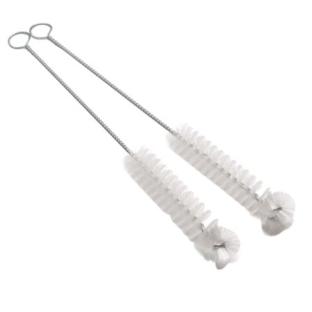 Grafco® Test Tube Brush 9 Inch L, 3/4 X 3-1/2 Inch, Firm White Nylon Bristle, with Radial Tufted end