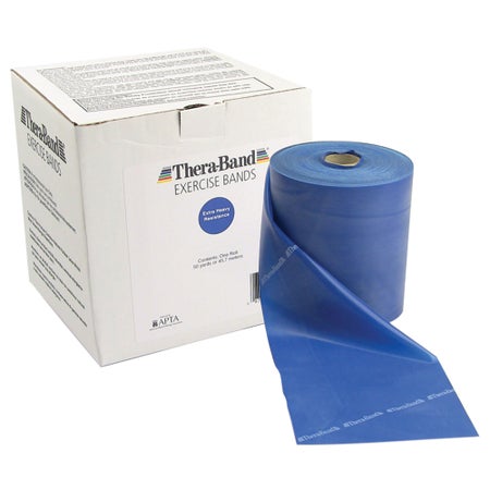 Exercise Resistance Band TheraBand® Blue 5 Inch X 50 Yard Heavy Resistance