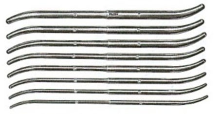 Uterine Dilator 21 - 23 Fr. Pratt 11-1/2 Inch Length Stainless Steel NonSterile