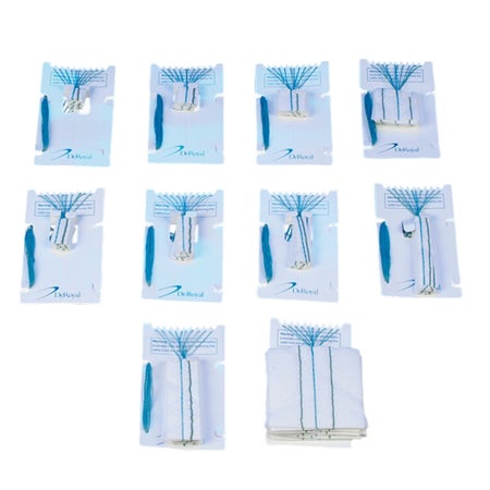 Surgical Neuro Sponge X-Ray Detectable Rayon 1/2 X 1/2 Inch 10 Count Pack Sterile