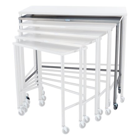 Nested Instrument Table 44 X 20 X 40 Inch Stainless Steel