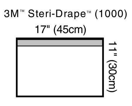 Surgical Drape 3M™ Steri-Drape™ Small Towel Drape 11 W X 17 L Inch NonSterile