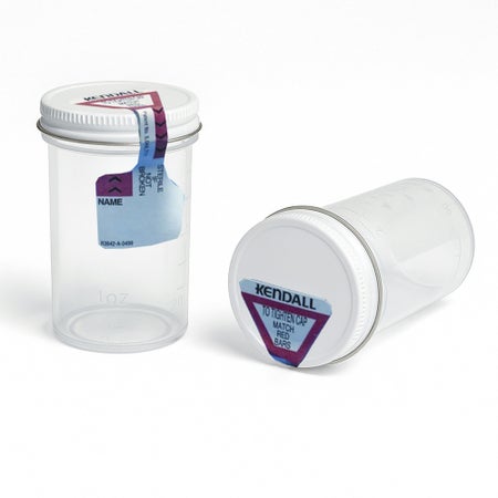 Specimen Container Precision™ 2 X 3-1/2 Inch 120 mL (4 oz.) Screw Cap Unprinted Sterile