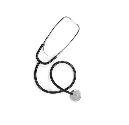 Bowles Stethoscope Welch Allyn® Black 1-Tube 22 Inch Tube Single Sided Chestpiece