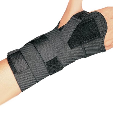 Wrist Brace ProCare® ComfortFORM™ Aluminum / Foam / Spandex / Plastic Right Hand Black X-Large