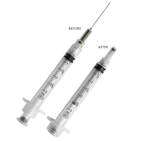 Safety Hypodermic Syringe with Needle VanishPoint® 3 mL 1-1/2 Inch 22 Gauge Retractable Safety Needle Regular Wall